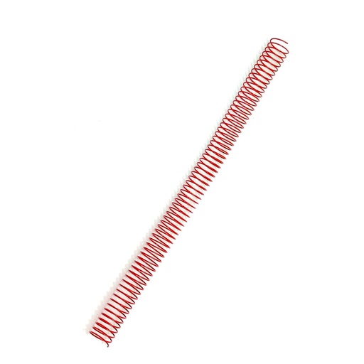 Espiral metálico rojo 20 mm 5:1 (Pack de 10)