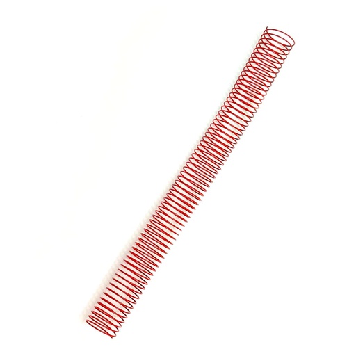Espiral metálico rojo 36 mm 5:1 (Pack de 10)