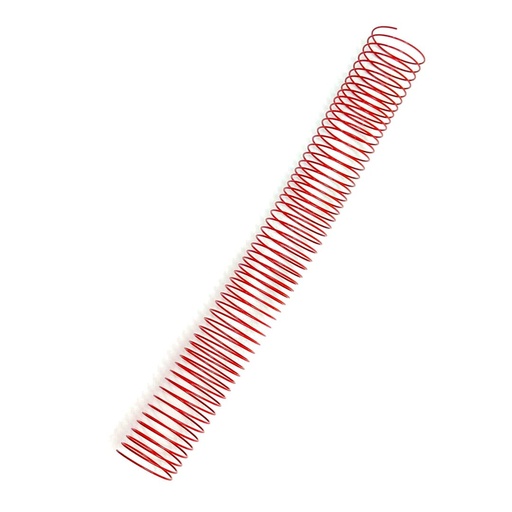 Espiral metálico rojo 50 mm 5:1 (Pack de 10)