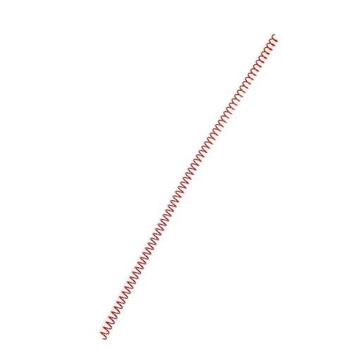 Espiral metálico rojo 8 mm 5:1 (Pack de 10)