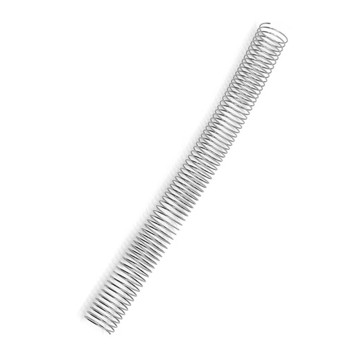 Espiral metálico plata 32 mm 5:1 (Pack de 10)