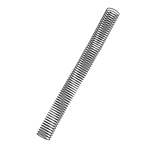 Espiral metálico negro 34 mm 5:1 (Pack de 10)