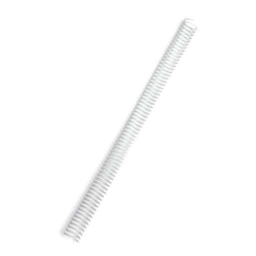 Espiral metálico blanco 22 mm 5:1 (Pack de 10)