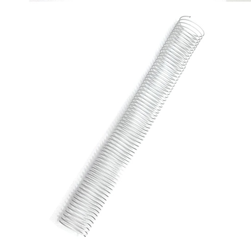 Espiral metálico blanco 46 mm 5:1 (Pack de 10)