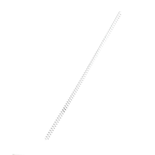 Espiral metálico blanco 6 mm 5:1 (Pack de 10)