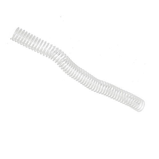 Espiral de plástico transparente 28 mm 4:1 (Pack 10 unidades)