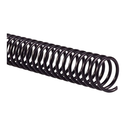 Espiral de plástico negro 25 mm 4:1 (Pack 10 unidades)