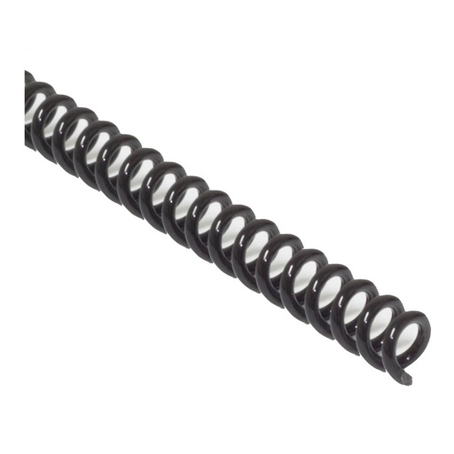 Espiral de plástico negro 6 mm 5:1 (Pack 10 unidades)