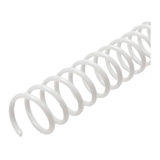 Espiral de plástico blanco 20 mm 5:1 (Pack 10 unidades) 