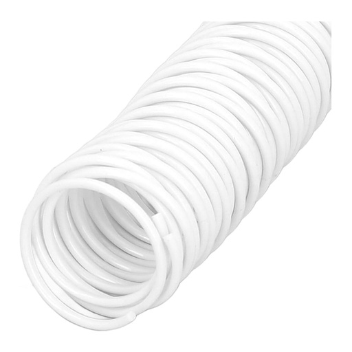 Espiral de plástico blanco 25 mm 4:1 (Pack 10 unidades) 