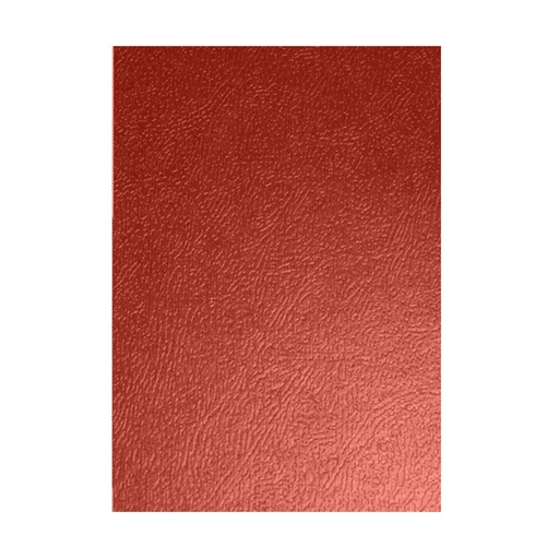 Portada de encuadernación A4 roja de cartón gofrado de 500 g/m² (Pack de 10)