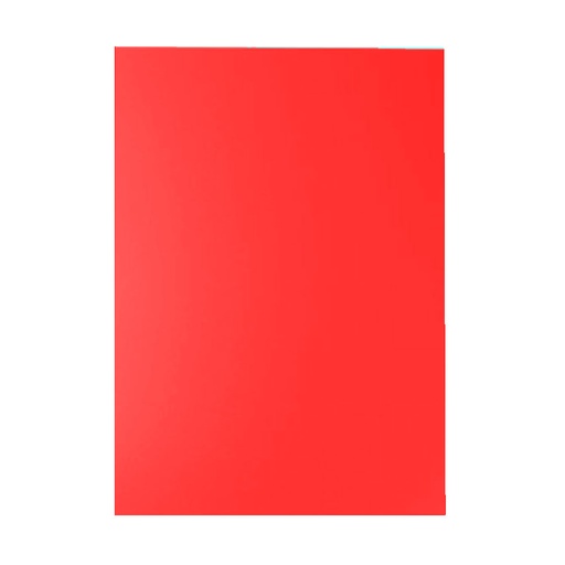 Portada de encuadernación A4 roja opaca de plástico de 180 micras (Pack de 10)