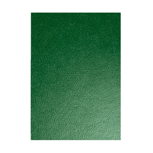 Portada de encuadernación A4 verde de cartón gofrado de 500 g/m² (Pack de 10)