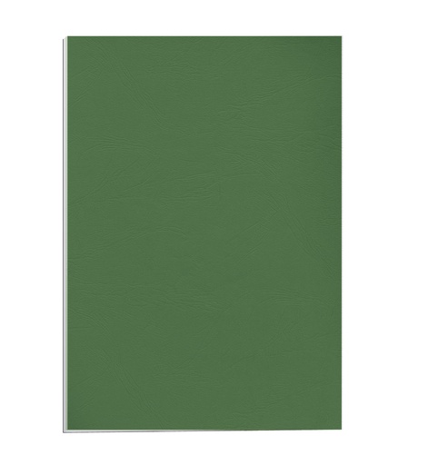 Portada de encuadernación A4 verde oscuro de cartulina de 250 g/m² Fellowes (Pack de 10)