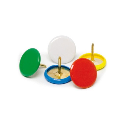 Chinchetas de colores Kores (Caja 100 unidades)