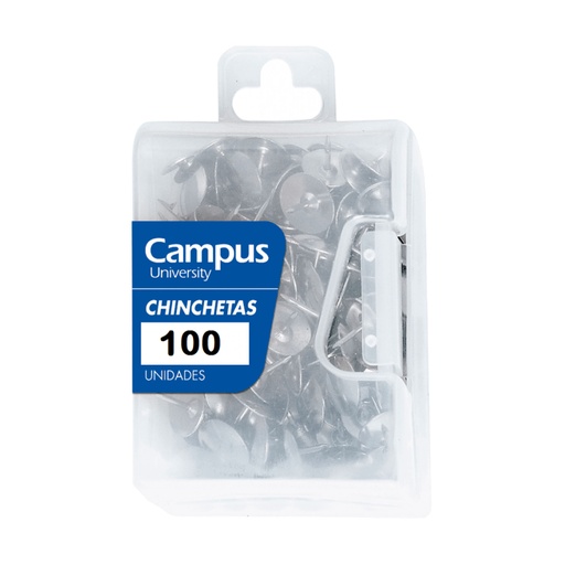 Chinchetas niqueladas Campus (Caja 100 unidades)