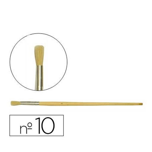 Pincel óleo Artist Nº 10 pelo de cerda mango largo