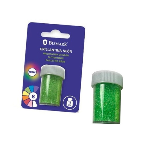 Purpurina verde Brillantina Bismark 13 gr
