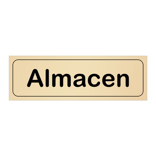 Rótulo adhesivo de pared "Almacen" 170 x 55 mm