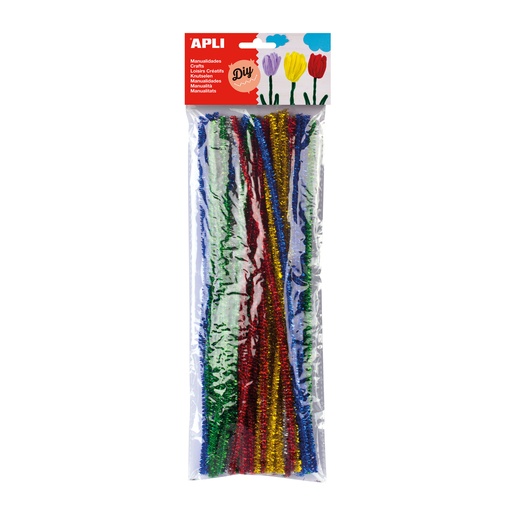 Limpiapipas de colores brillantes Apli (Bolsa 50 unidades)
