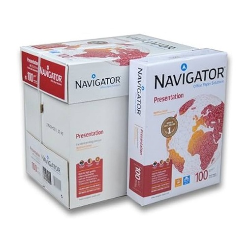 Papel A4 100 g/m² Navigator Presentation (Caja 5 paquetes)