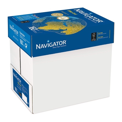 Papel A4 160 g/m² Navigator Office Card  (Caja 5 paquetes)