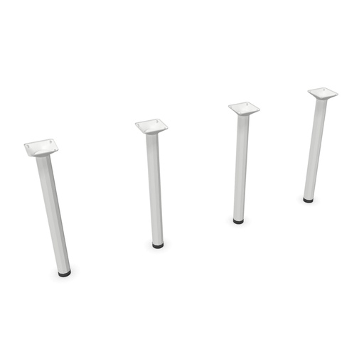 Patas redondas de acero para mesa Cool C300 Express Actiu altura 74 cm (Pack 4 unidades)