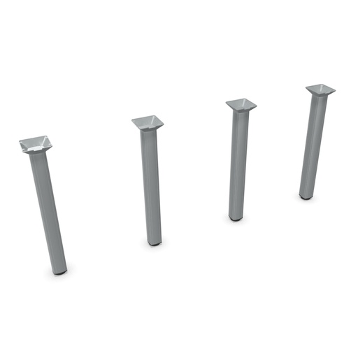 Patas cuadradas de aluminio para mesa Cool C300 Express Actiu Altura 74 cm (Pack 4 unidades)