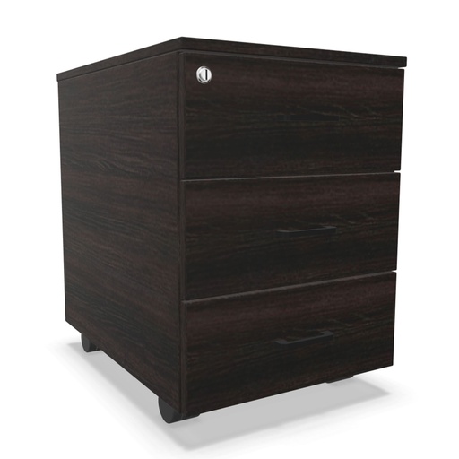 Cajonera móvil de melamina Actiu con 3 cajones personales 56 x 41 x 55 cm J132 personalizada