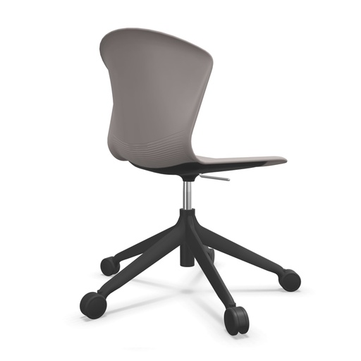 Silla Whass con base de 5 ruedas y carcasa de plástico