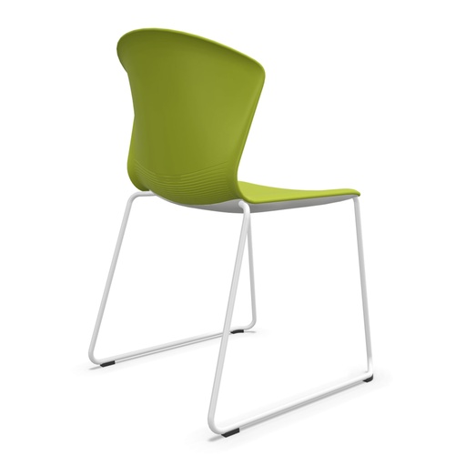 Silla Whass con base patín y carcasa de plástico