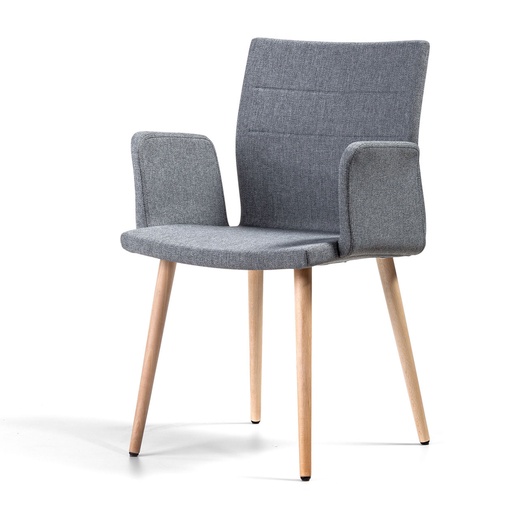 Silla Uma con 4 patas de madera