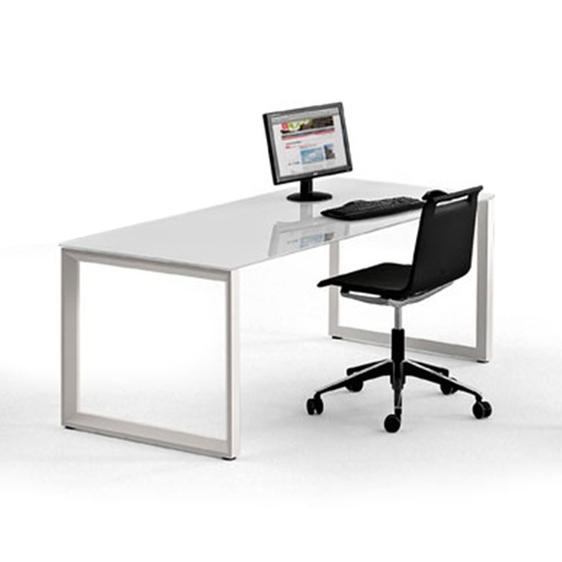 Mesa recta Vital Plus ST Actiu marco cerrado fondo 80 cm