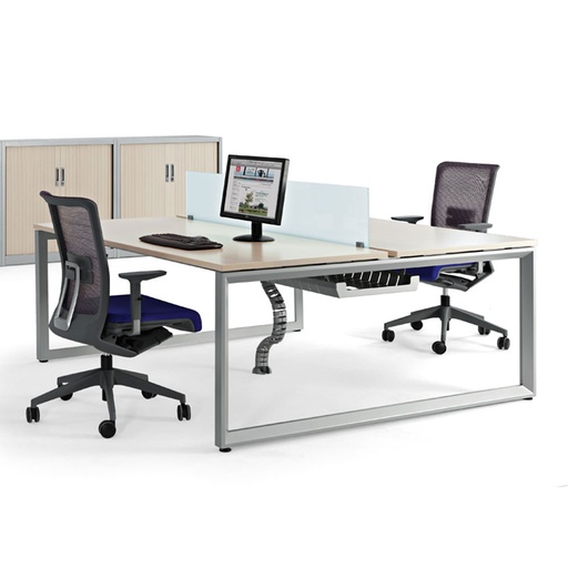 Mesa doble Vital Plus ST Actiu marco cerrado fondo 160 cm
