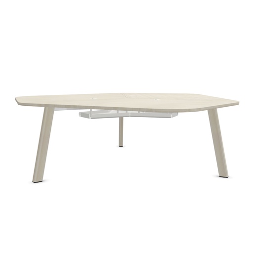 Mesa triple Gen Vital Plus 300 con 3 patas inclinadas Actiu