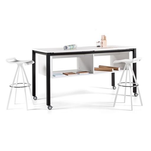 Mesa para planos Vital Actiu 180 x 80 cm con ruedas