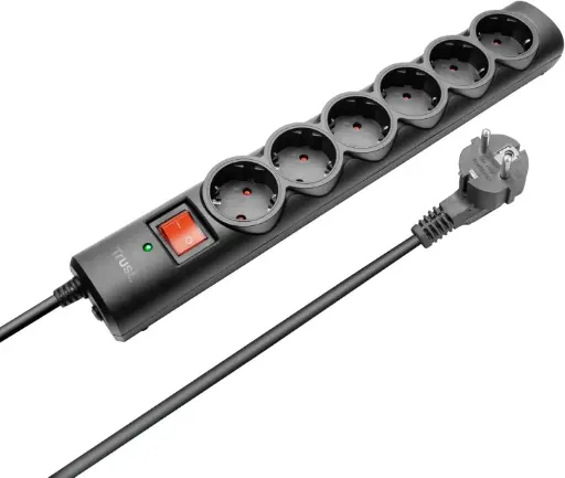 Regleta con 6 tomas Surge Guard Trust