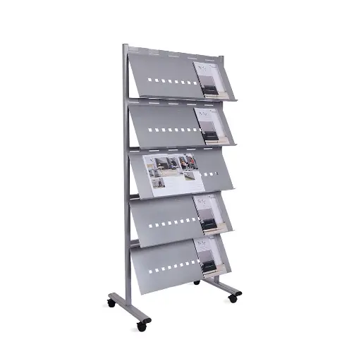 Expositor con estantes para revistas