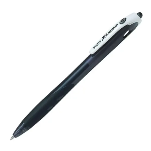 Bolígrafo retráctil Pilot RéxGrip negro
