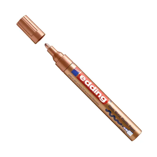 Rotulador de pintura Edding 750 cobre punta redonda 2-4 mm para metal y plástico