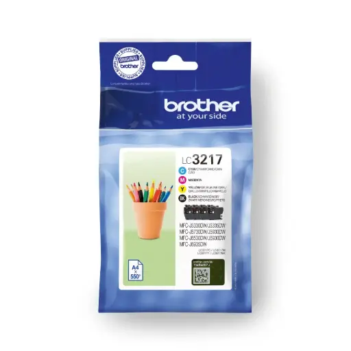 Cartucho de tinta original Inkjet Brother LC3217 (Pack 4 colores) 