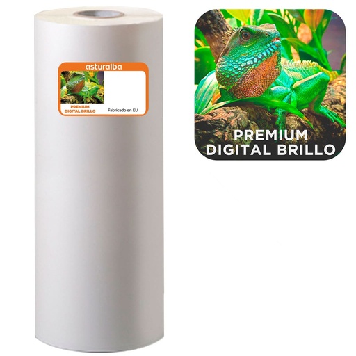 Bobina de plastificar Premium Digital Brillo 24 µ 650 mm x 1000 m (Pack 4 unidades)