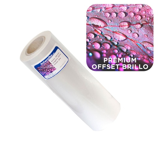 Bobina de plastificar Premium Offset Brillo 24 µ 330 mm x 250 m (Pack 4 unidades)