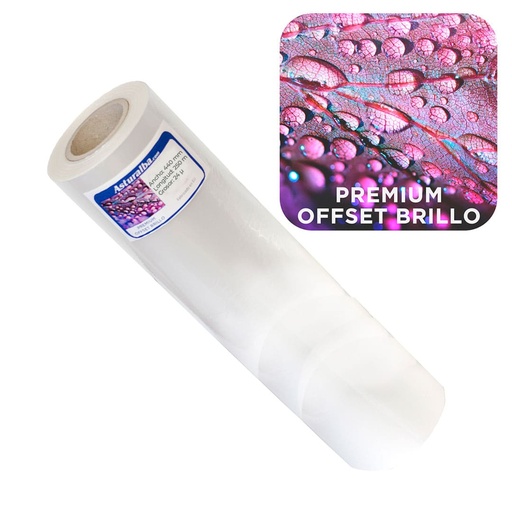 Bobina de plastificar Premium Offset Brillo 24 µ 440 mm x 250 m (Pack 8 unidades)