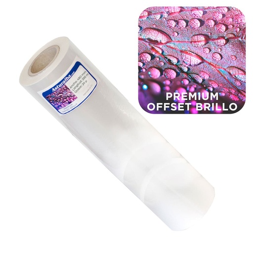 Bobina de plastificar Premium Offset Brillo 24 µ 480 mm x 250 m (Pack 8 unidades)