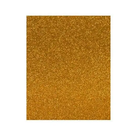 Goma Eva con purpurina oro Faibo 40 x 60 cm (Unidad) 