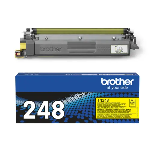 Tóner láser original TN-248Y Brother amarillo