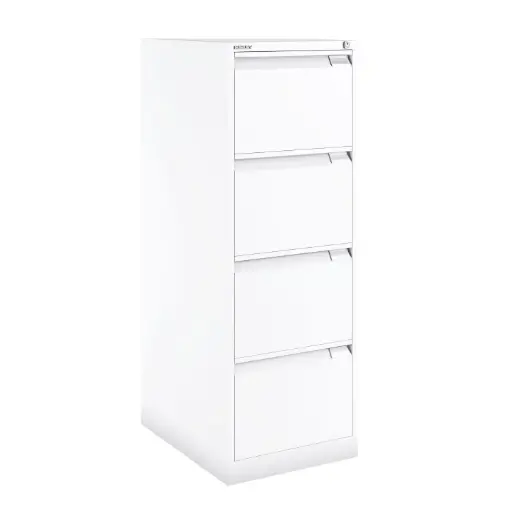 [1643A-BA5] Archivador Bisley Premium BS Folio 4 cajones 1321 x 470 x 622 mm 1643 blanco Express