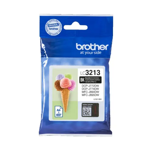 Cartucho de tinta original Inkjet Brother LC3213 negro