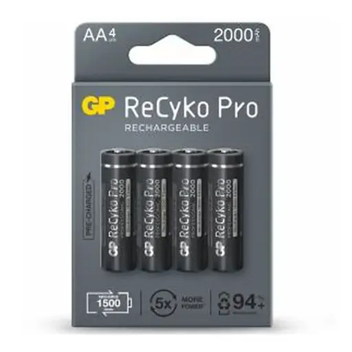 Pilas AA Recargables GP ReCyko Pro (Blíster de 4) 